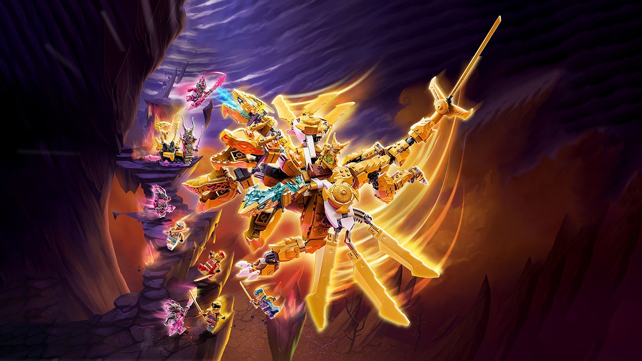 LEGO Ninjago: Ultra dragonul auriu al lui Lloyd 71774, 9 ani+, 989